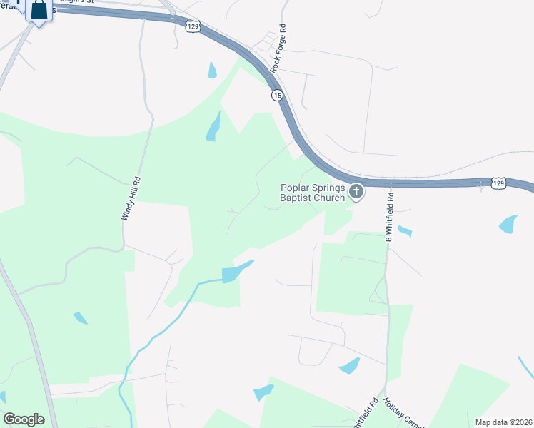 map of restaurants, bars, coffee shops, grocery stores, and more near 261 Tyler Way in Jefferson