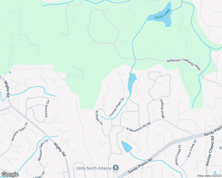 map of restaurants, bars, coffee shops, grocery stores, and more near 4544 High Rock Terrace in Marietta