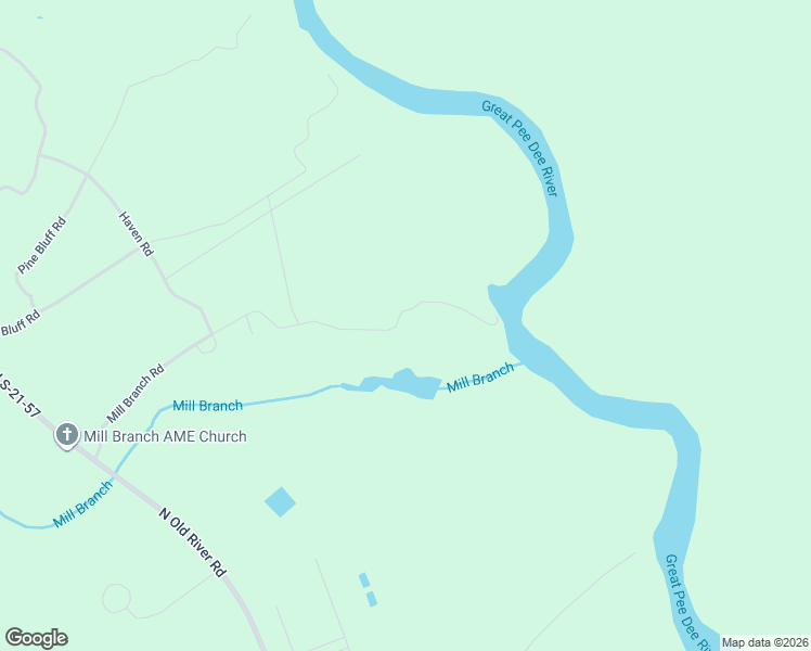 map of restaurants, bars, coffee shops, grocery stores, and more near 1896 Mill Branch Road in Pamplico