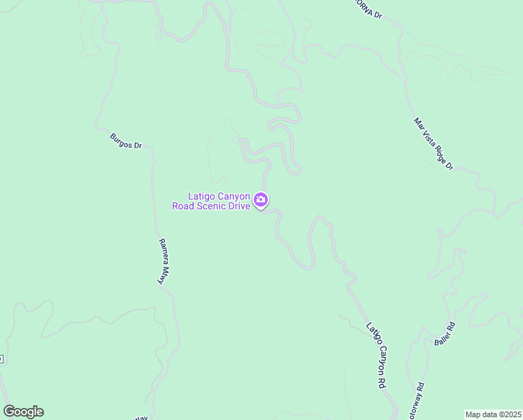 map of restaurants, bars, coffee shops, grocery stores, and more near Latigo Canyon Road in Los Angeles County