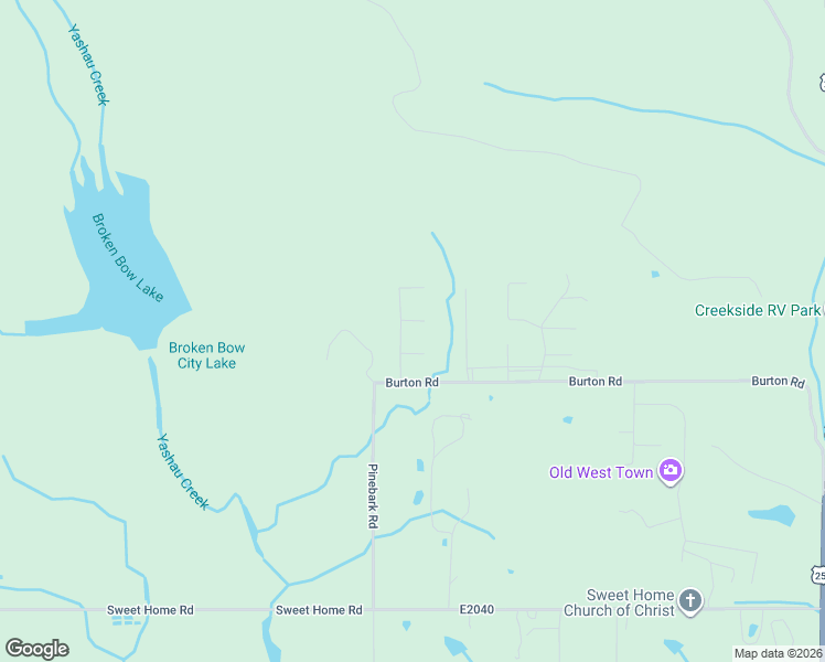 map of restaurants, bars, coffee shops, grocery stores, and more near in Broken Bow
