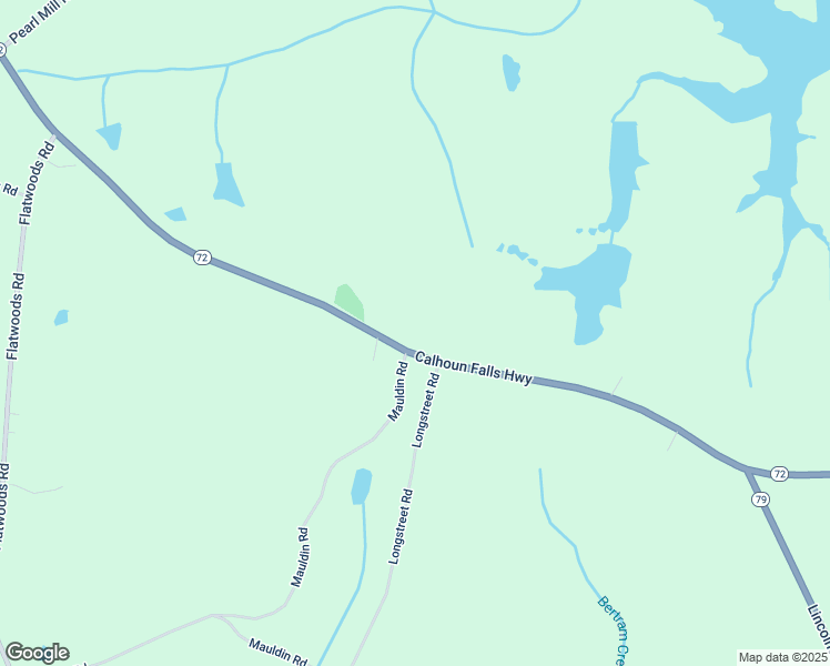 map of restaurants, bars, coffee shops, grocery stores, and more near 2620 Calhoun Falls Highway in Elberton