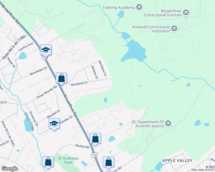 map of restaurants, bars, coffee shops, grocery stores, and more near in Columbia