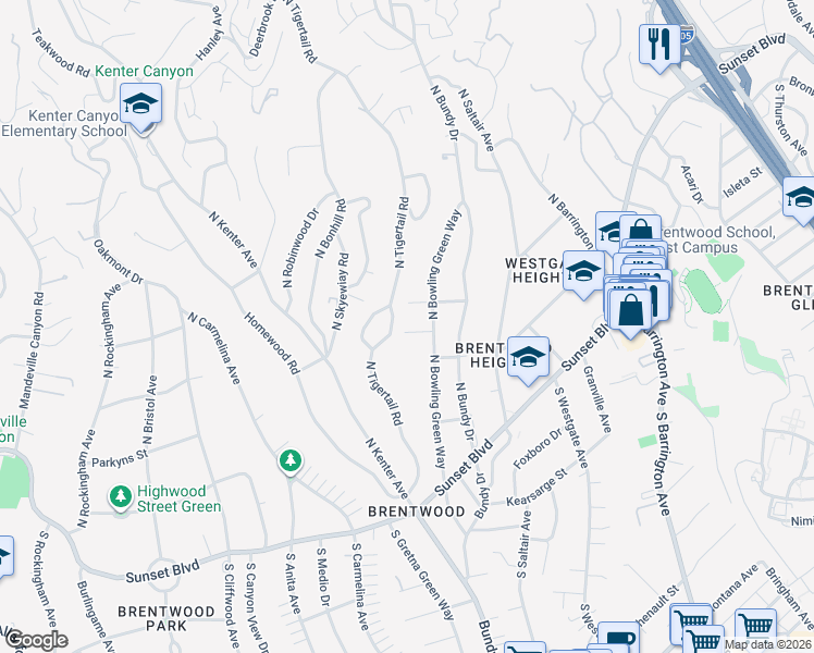 map of restaurants, bars, coffee shops, grocery stores, and more near 12179 Leven Lane in Los Angeles