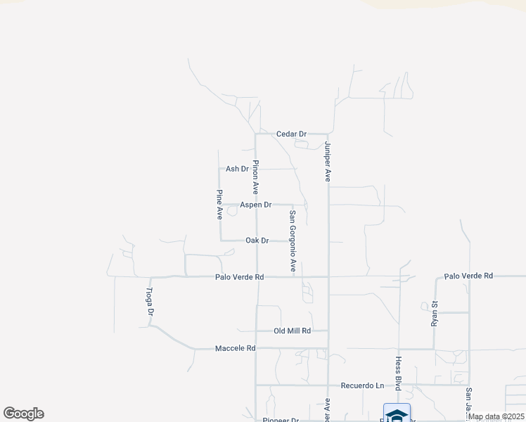 map of restaurants, bars, coffee shops, grocery stores, and more near 10341 Pinon Avenue in Morongo Valley