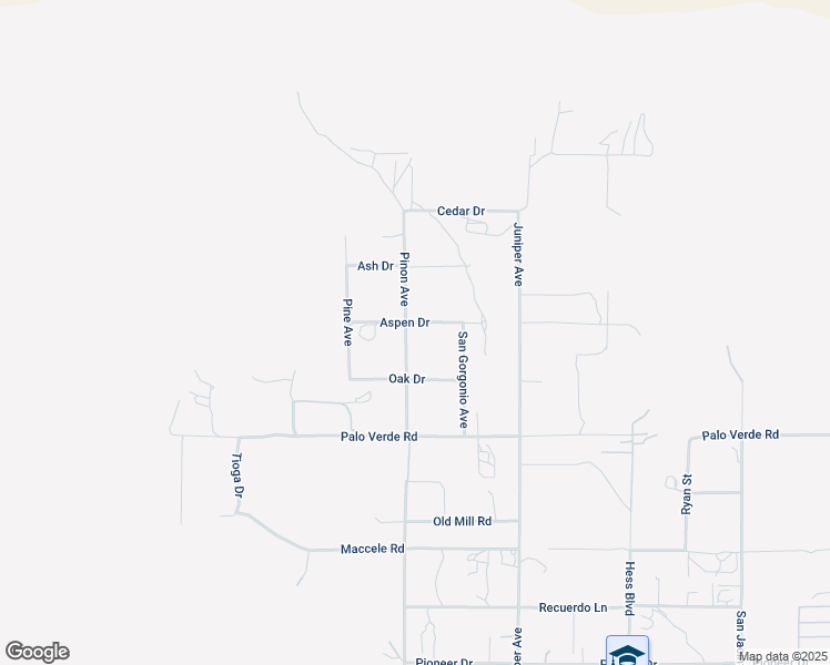 map of restaurants, bars, coffee shops, grocery stores, and more near 10341 Pinon Avenue in Morongo Valley