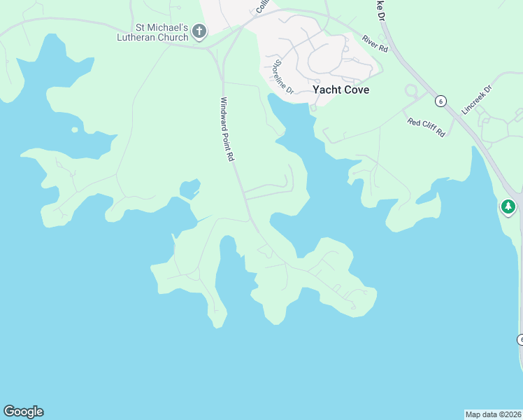 map of restaurants, bars, coffee shops, grocery stores, and more near 287 Windward Point Road in Columbia