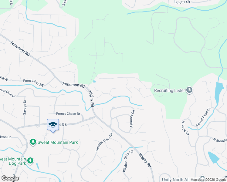 map of restaurants, bars, coffee shops, grocery stores, and more near 4704 Claridge Way in Marietta