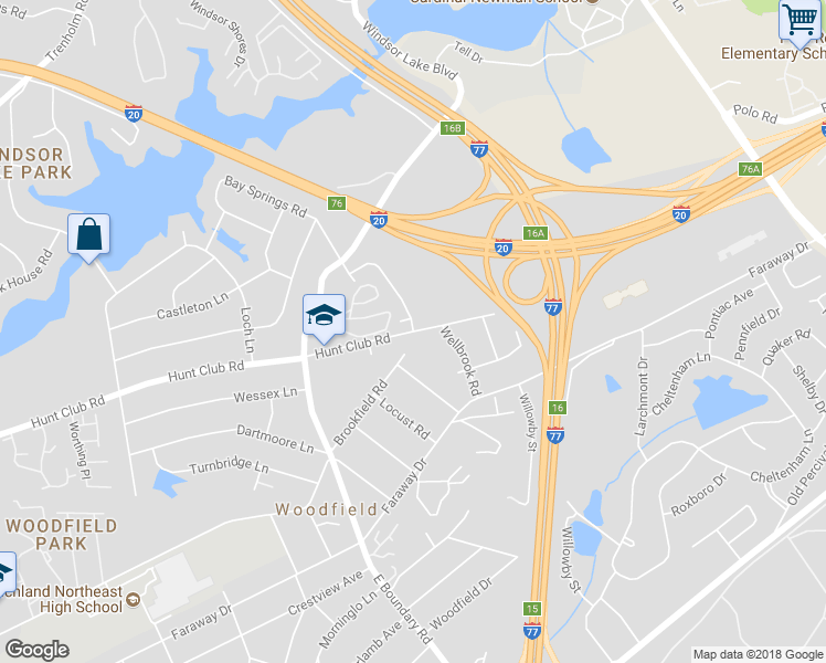 map of restaurants, bars, coffee shops, grocery stores, and more near 624 Tarpon Springs Road in Columbia