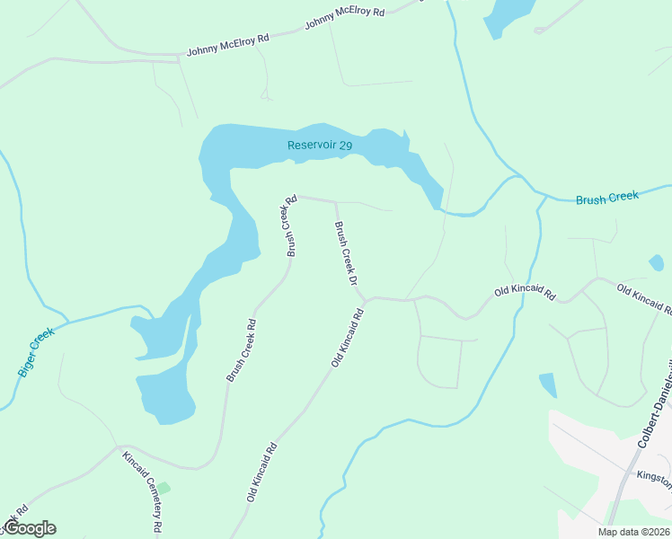 map of restaurants, bars, coffee shops, grocery stores, and more near 2192 Brush Creek Drive in Colbert