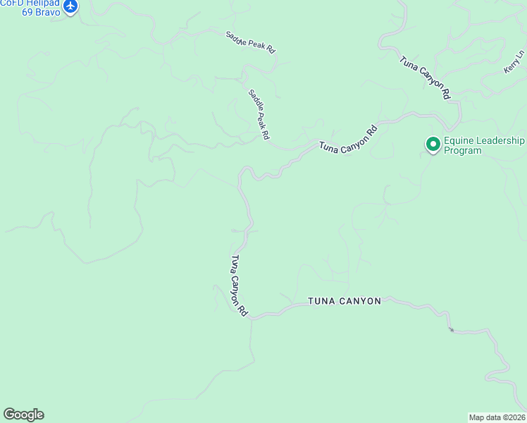 map of restaurants, bars, coffee shops, grocery stores, and more near 2840 Tuna Canyon Road in Los Angeles County