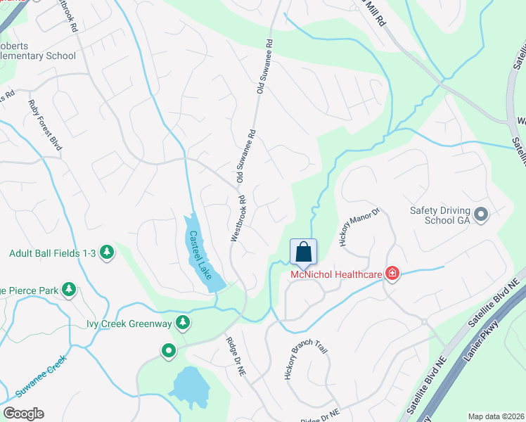 map of restaurants, bars, coffee shops, grocery stores, and more near 460 Haven Mist Landing in Suwanee