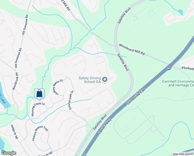 map of restaurants, bars, coffee shops, grocery stores, and more near 872 Holly Meadow Drive in Buford