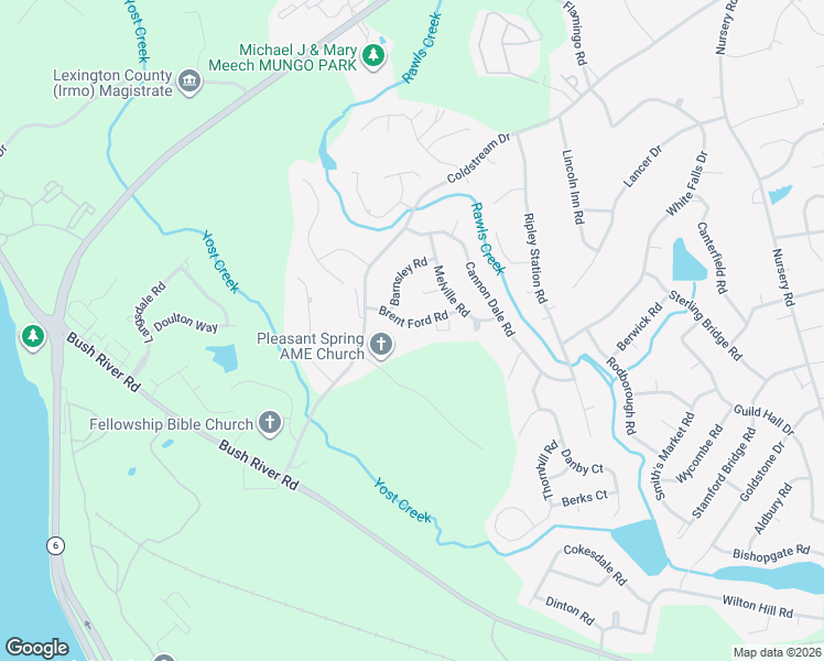 map of restaurants, bars, coffee shops, grocery stores, and more near 119 Brentford Road in Columbia