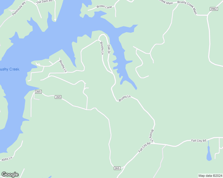 map of restaurants, bars, coffee shops, grocery stores, and more near Brushy Lane in Winston County