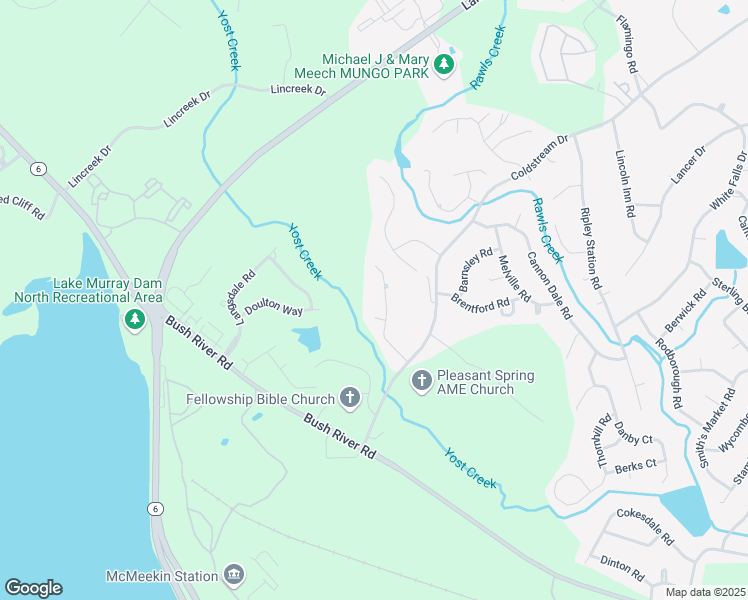 map of restaurants, bars, coffee shops, grocery stores, and more near 33 Stone Market Road in Columbia