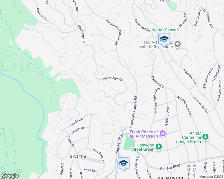 map of restaurants, bars, coffee shops, grocery stores, and more near 1755 Correa Way in Los Angeles