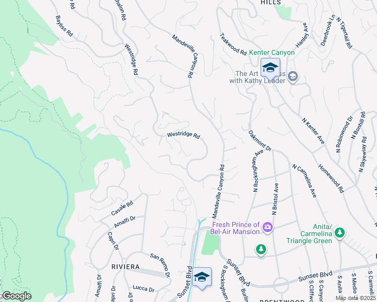 map of restaurants, bars, coffee shops, grocery stores, and more near 1748 Correa Way in Los Angeles