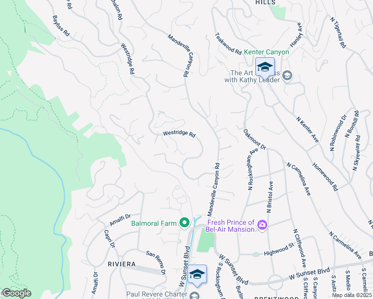 map of restaurants, bars, coffee shops, grocery stores, and more near 1748 Correa Way in Los Angeles