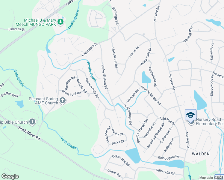 map of restaurants, bars, coffee shops, grocery stores, and more near 425 Lancer Drive in Columbia