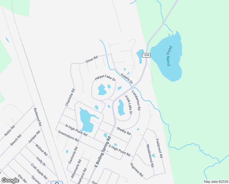 map of restaurants, bars, coffee shops, grocery stores, and more near 433 Harper Lake Drive in Southport