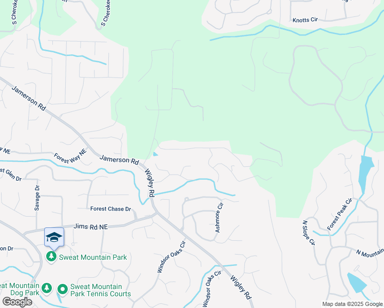 map of restaurants, bars, coffee shops, grocery stores, and more near 2936 Summitop Road in Marietta