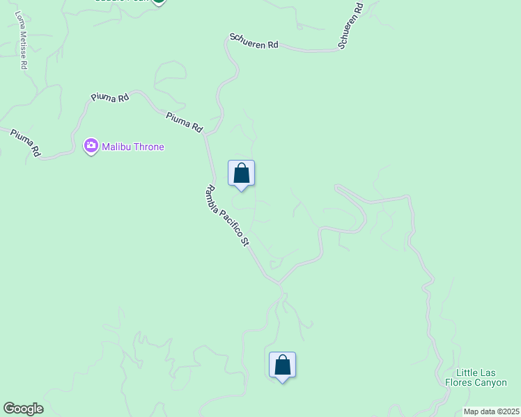 map of restaurants, bars, coffee shops, grocery stores, and more near 23316 West Bocana Street in Malibu