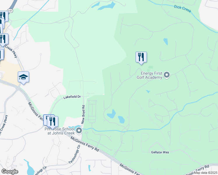 map of restaurants, bars, coffee shops, grocery stores, and more near 7835 Tintern Trce in Duluth