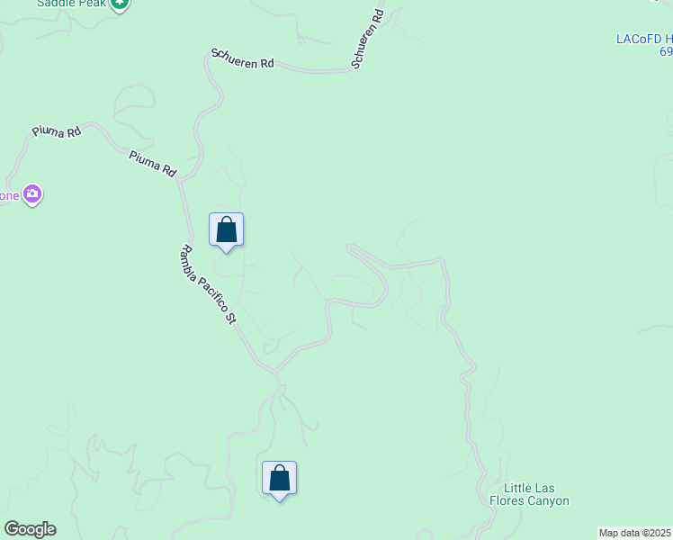 map of restaurants, bars, coffee shops, grocery stores, and more near 2050 Las Flores Canyon Road in Malibu