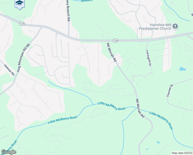 map of restaurants, bars, coffee shops, grocery stores, and more near 1410 Moriah Trce in Auburn