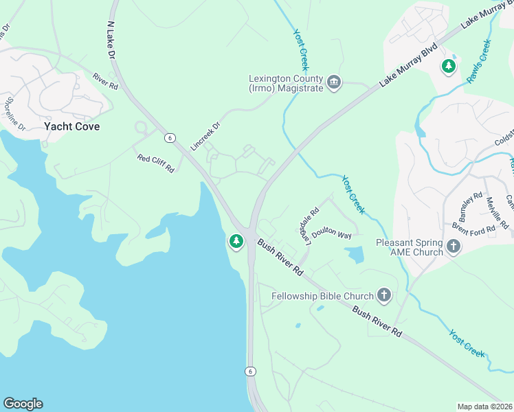 map of restaurants, bars, coffee shops, grocery stores, and more near 2170 North Lake Drive in Columbia