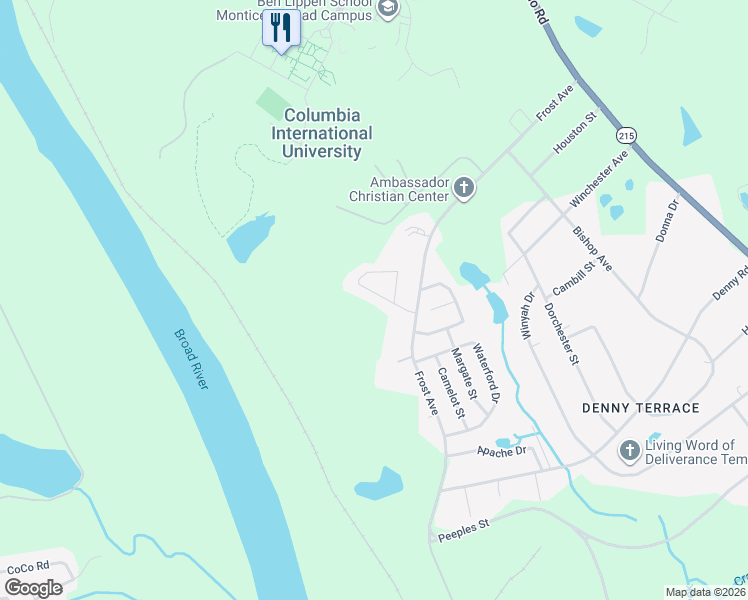 map of restaurants, bars, coffee shops, grocery stores, and more near 1028 Haverford Circle in Columbia