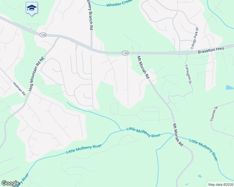 map of restaurants, bars, coffee shops, grocery stores, and more near 1003 Millhaven Drive in Auburn