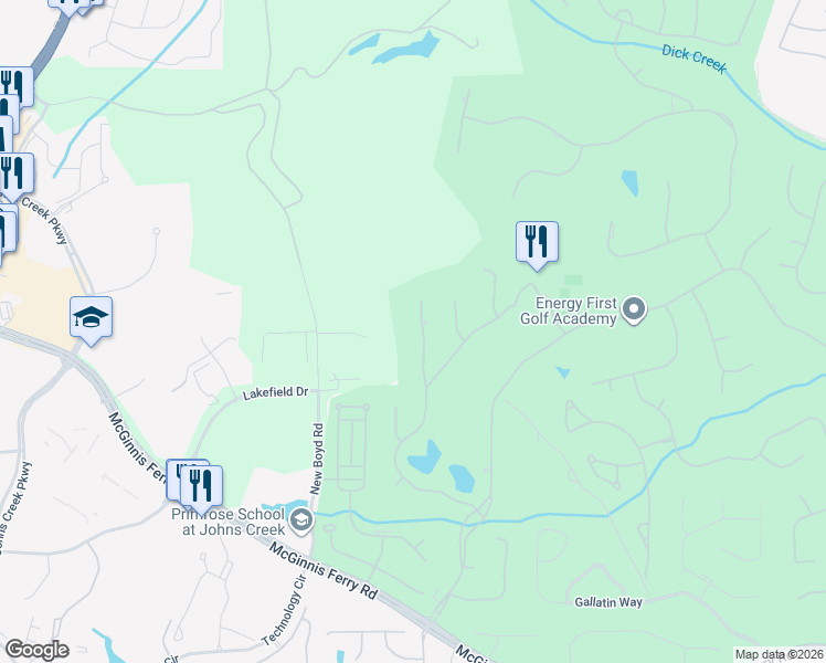 map of restaurants, bars, coffee shops, grocery stores, and more near 7835 Tintern Trce in Duluth