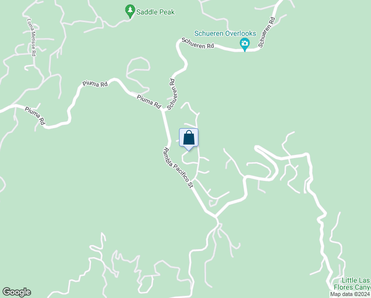 map of restaurants, bars, coffee shops, grocery stores, and more near 23458 West Moon Shadows Drive in Malibu