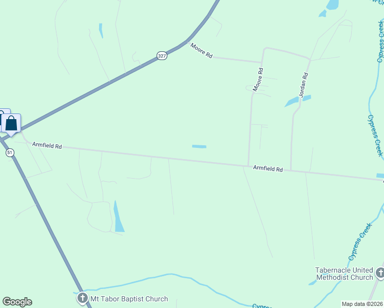 map of restaurants, bars, coffee shops, grocery stores, and more near 4411 Armfield Road in Effingham