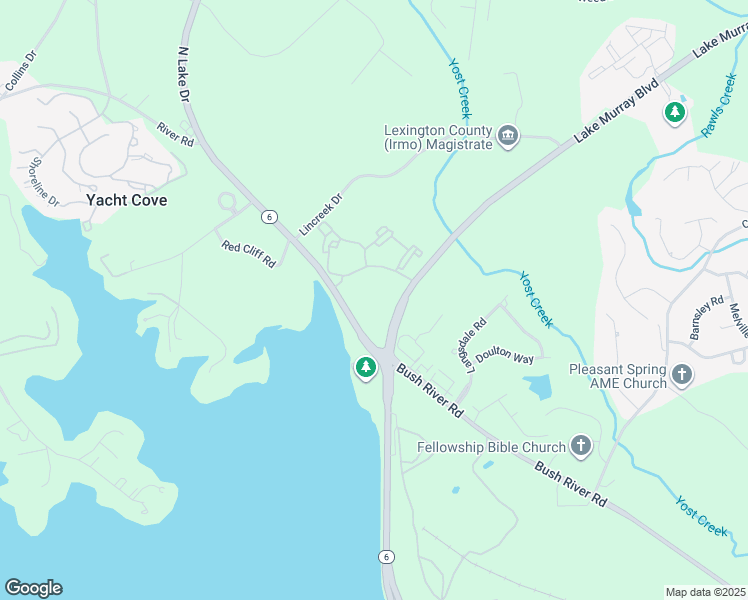 map of restaurants, bars, coffee shops, grocery stores, and more near 6 South Carolina 6 in Columbia