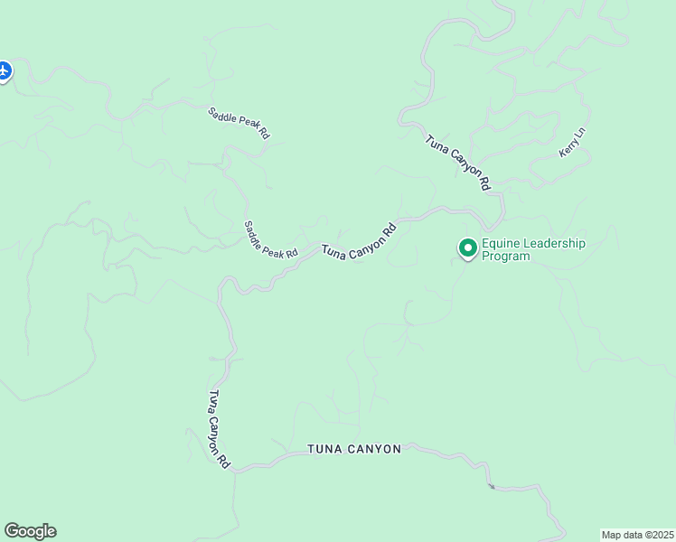 map of restaurants, bars, coffee shops, grocery stores, and more near 2460 Tuna Canyon Road in Topanga