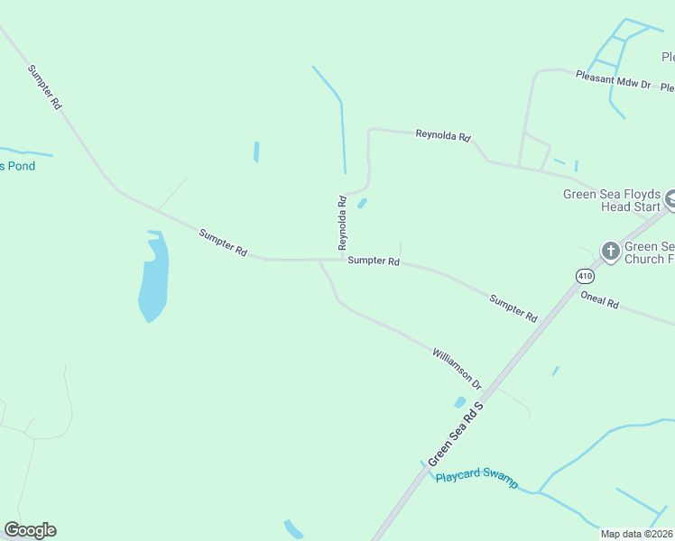 map of restaurants, bars, coffee shops, grocery stores, and more near 3488 Sumpter Road in Loris