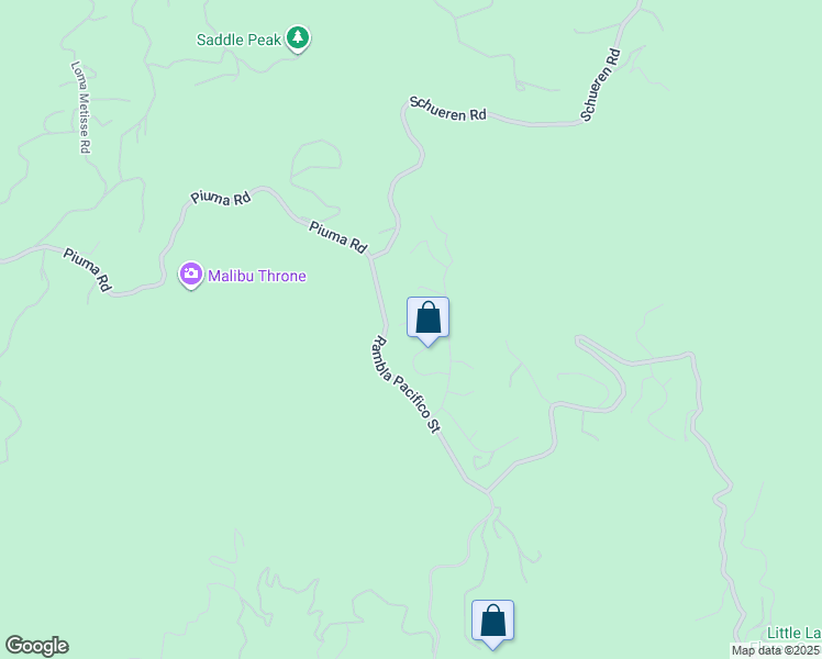 map of restaurants, bars, coffee shops, grocery stores, and more near 23474 West Moon Shadows Drive in Malibu