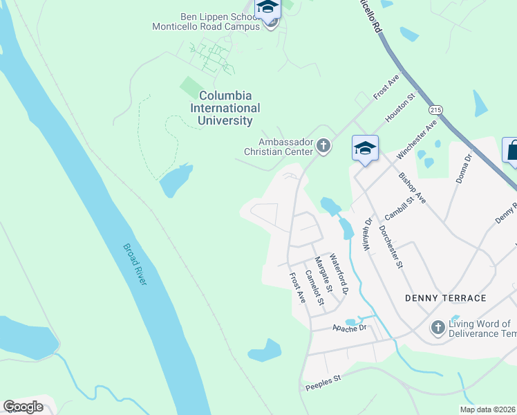 map of restaurants, bars, coffee shops, grocery stores, and more near 2012 Haverford Circle in Columbia