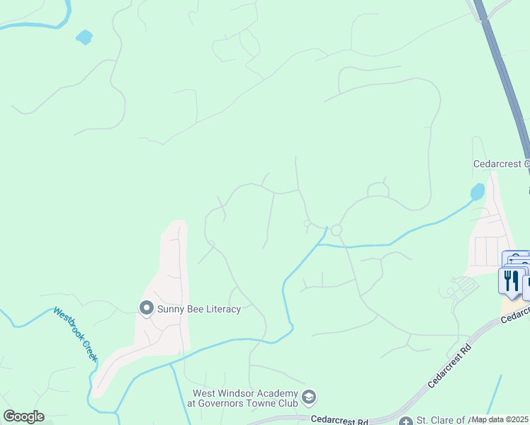 map of restaurants, bars, coffee shops, grocery stores, and more near 78 Cuthbert Lane in Acworth