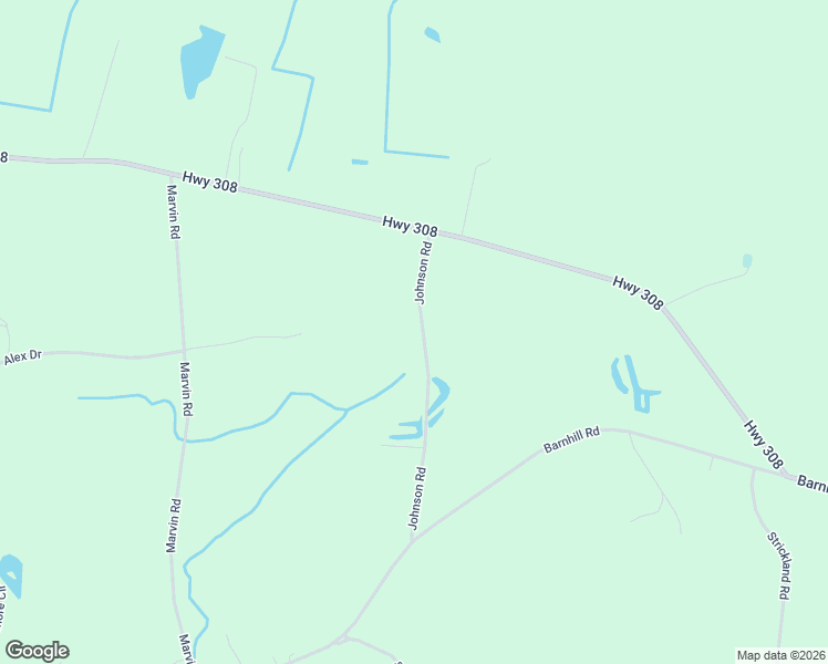 map of restaurants, bars, coffee shops, grocery stores, and more near 5421 Johnson Road in Galivants Ferry