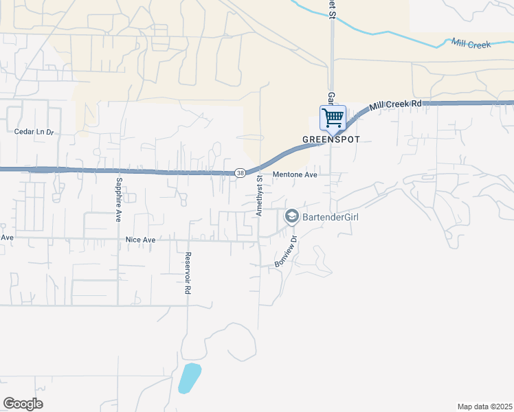 map of restaurants, bars, coffee shops, grocery stores, and more near 2303 Naples Avenue in Mentone