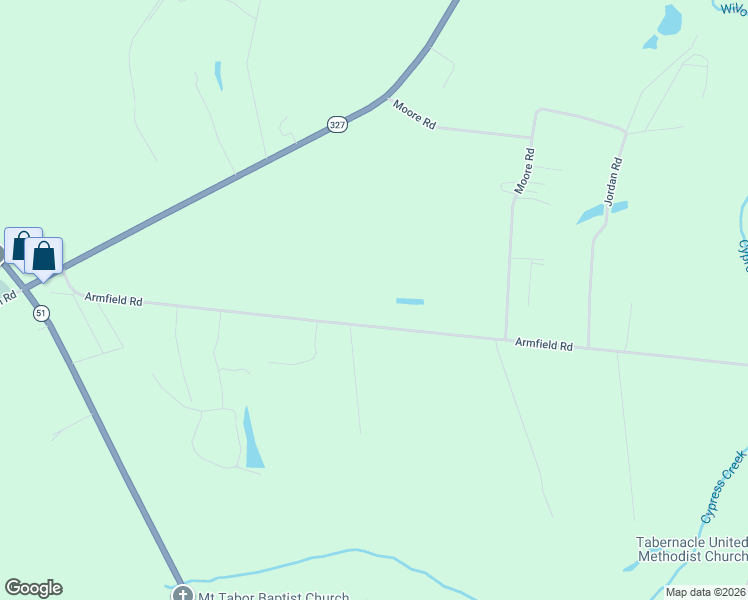 map of restaurants, bars, coffee shops, grocery stores, and more near 4411 Armfield Road in Effingham