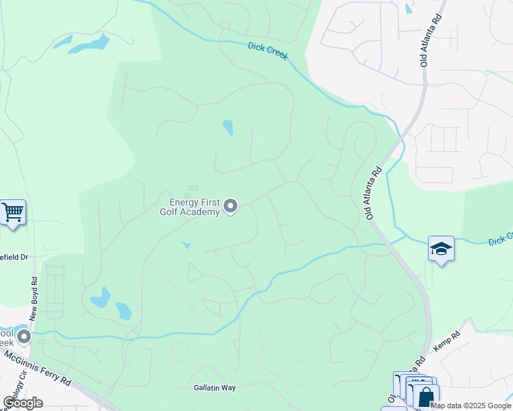 map of restaurants, bars, coffee shops, grocery stores, and more near 7910 Saint Marlo Country Club Parkway in Duluth