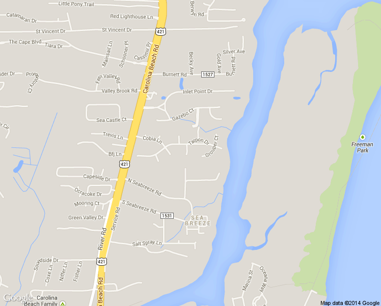 map of restaurants, bars, coffee shops, grocery stores, and more near 7103 Sea Bass Dr in Wilmington