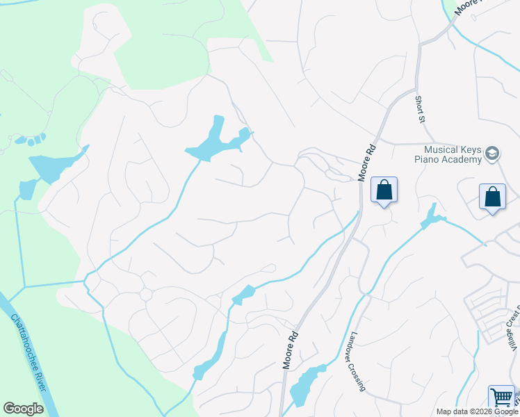 map of restaurants, bars, coffee shops, grocery stores, and more near 829 Big Horn Hollow in Suwanee