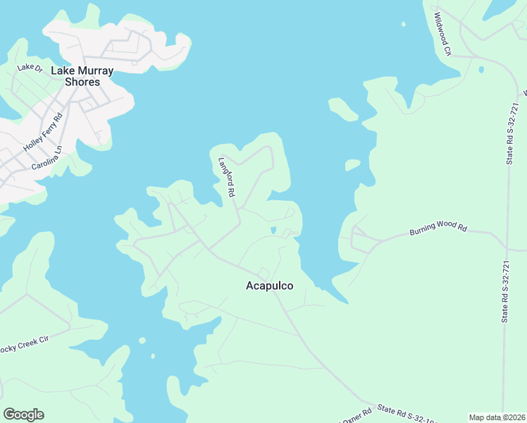 map of restaurants, bars, coffee shops, grocery stores, and more near 1109 Acapulco Road in Lexington County