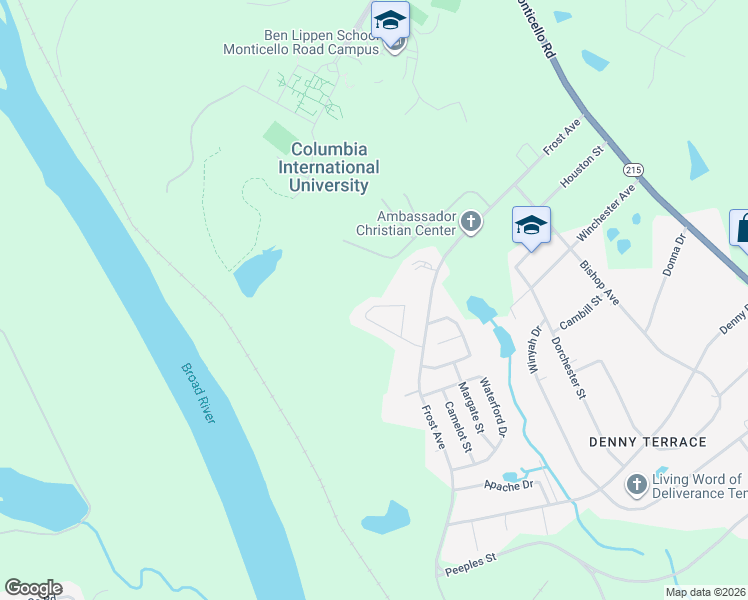 map of restaurants, bars, coffee shops, grocery stores, and more near 2012 Haverford Circle in Columbia